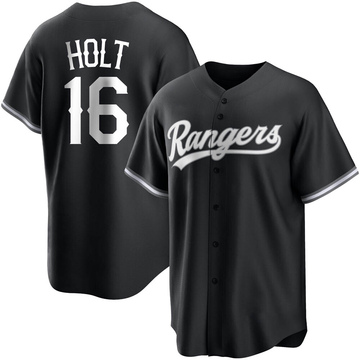 Texas Rangers Brock Holt Royal Replica Men's Alternate Player