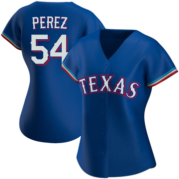 Texas Rangers #54 Perez White Jersey - BTF Store