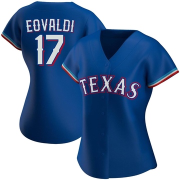 Nathan Eovaldi Women's Nike White Texas Rangers Home Replica Custom Jersey Size: Extra Large