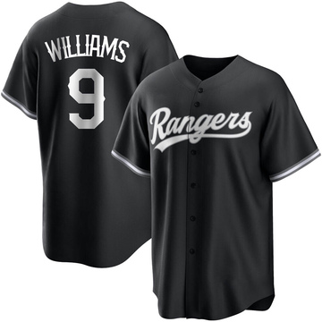 Texas Rangers Ted Williams Black Holographic Replica Men's Alternate Player  Jersey S,M,L,XL,XXL,XXXL,XXXXL